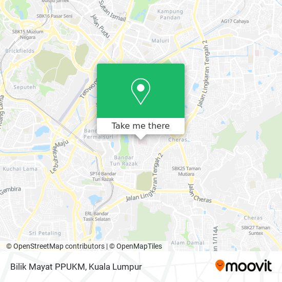 Peta Bilik Mayat PPUKM