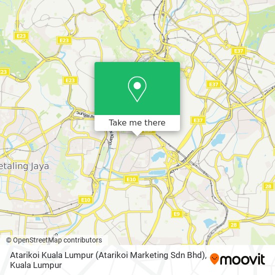 Peta Atarikoi Kuala Lumpur (Atarikoi Marketing Sdn Bhd)
