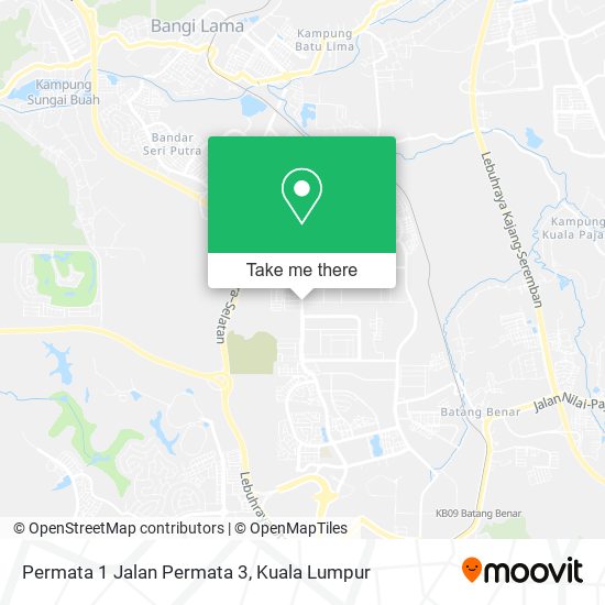 Permata 1 Jalan Permata 3 map