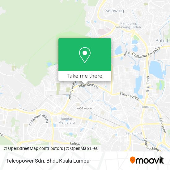 Telcopower Sdn. Bhd. map
