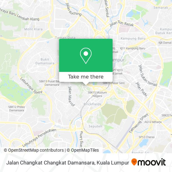 Peta Jalan Changkat Changkat Damansara