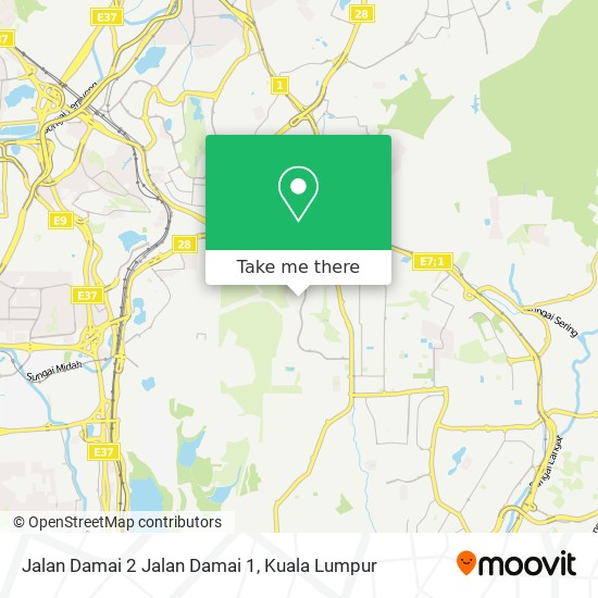 Jalan Damai 2 Jalan Damai 1 map