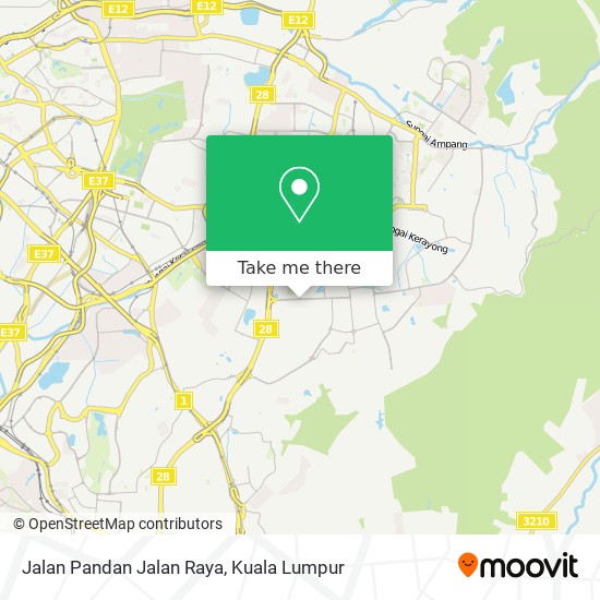 Jalan Pandan Jalan Raya map