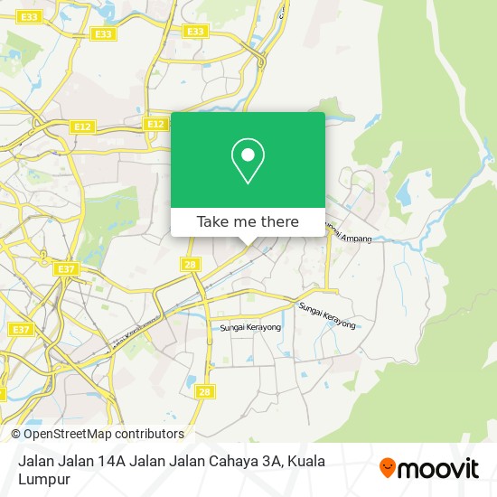 Peta Jalan Jalan 14A Jalan Jalan Cahaya 3A