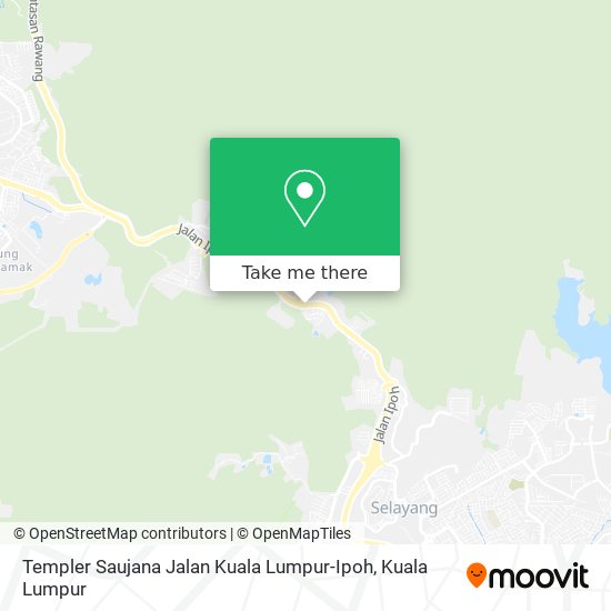 Templer Saujana Jalan Kuala Lumpur-Ipoh map