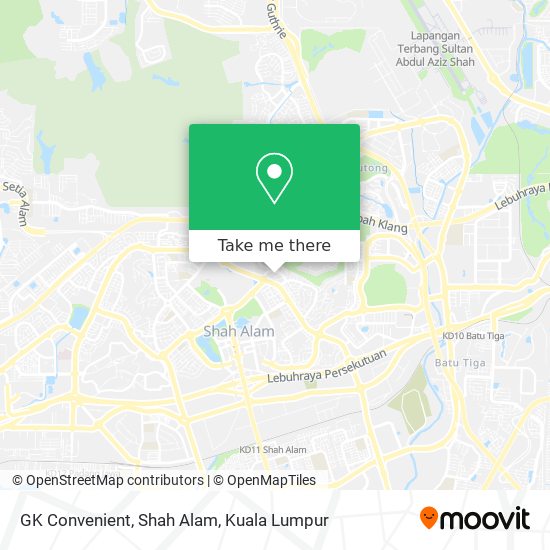 Peta GK Convenient, Shah Alam