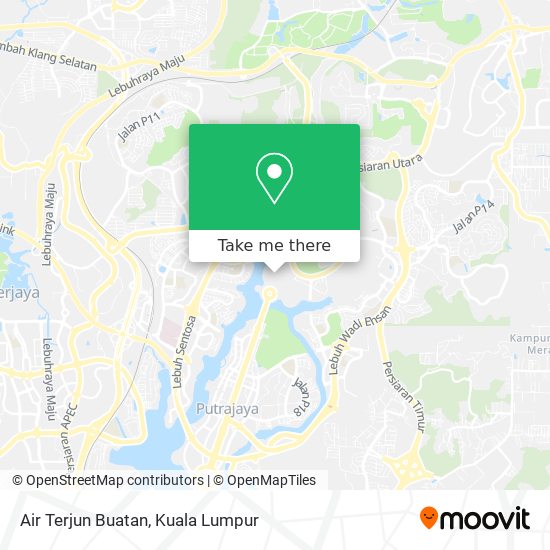 Air Terjun Buatan map