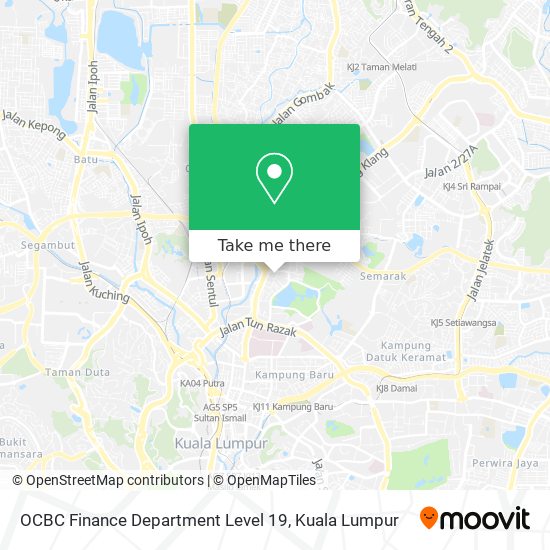 Peta OCBC Finance Department Level 19