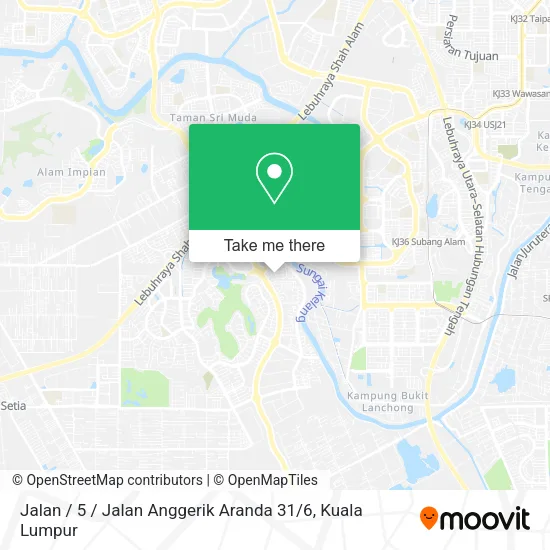Jalan / 5 / Jalan Anggerik Aranda 31 / 6 map
