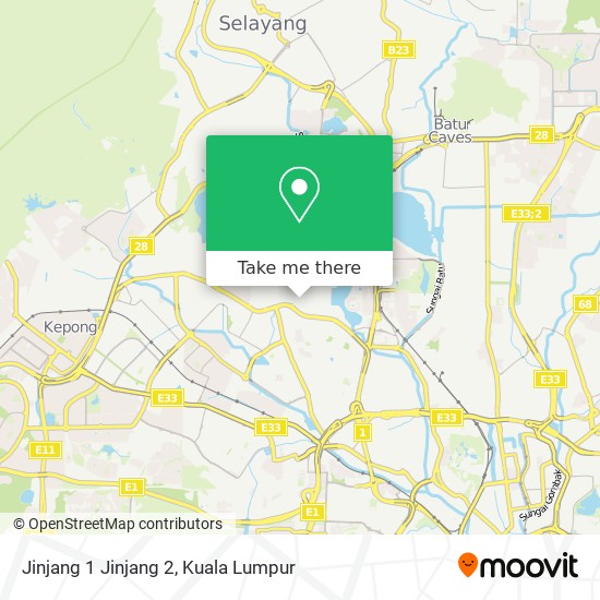 Jinjang 1 Jinjang 2 map