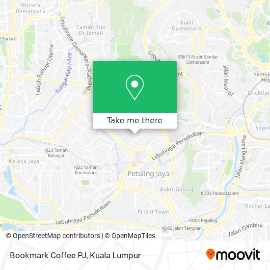 Bookmark Coffee PJ map