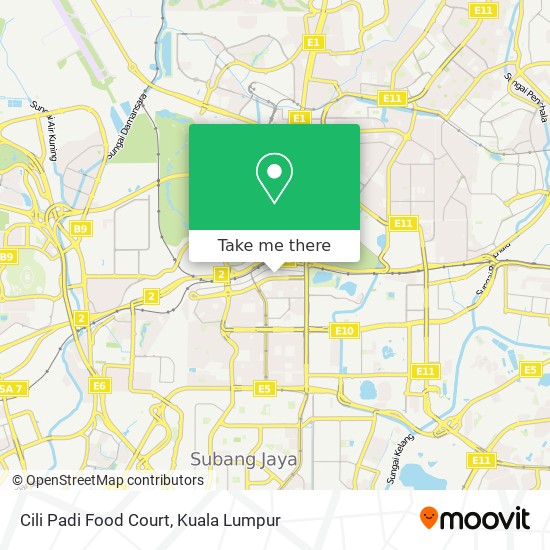 Cili Padi Food Court map