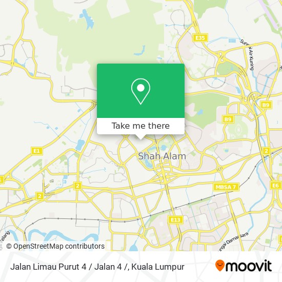 Peta Jalan Limau Purut 4 / Jalan 4 /