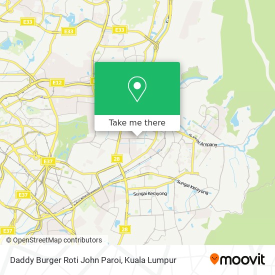 Daddy Burger Roti John Paroi map