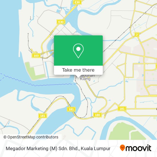 Megador Marketing (M) Sdn. Bhd. map