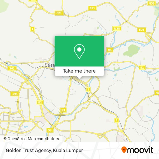 Golden Trust Agency map