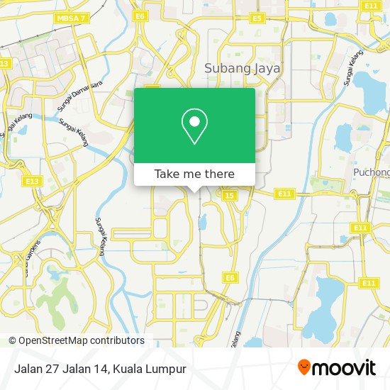 Peta Jalan 27 Jalan 14