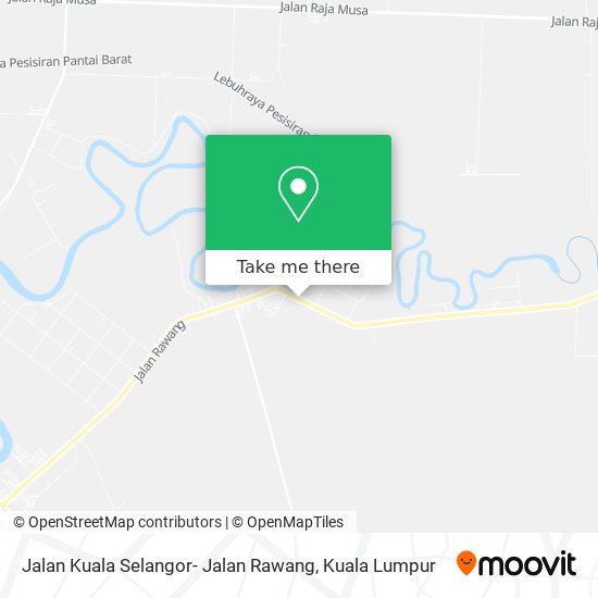 Jalan Kuala Selangor- Jalan Rawang map