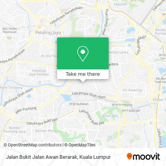 Jalan Bukit Jalan Awan Berarak map