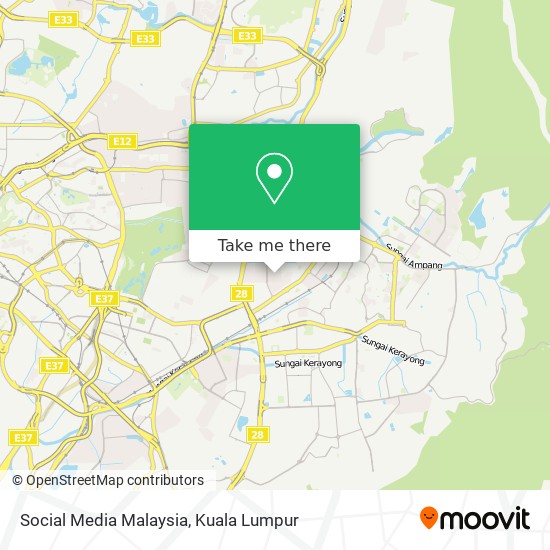 Social Media Malaysia map