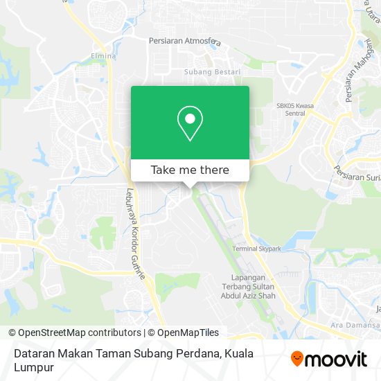 Dataran Makan Taman Subang Perdana map