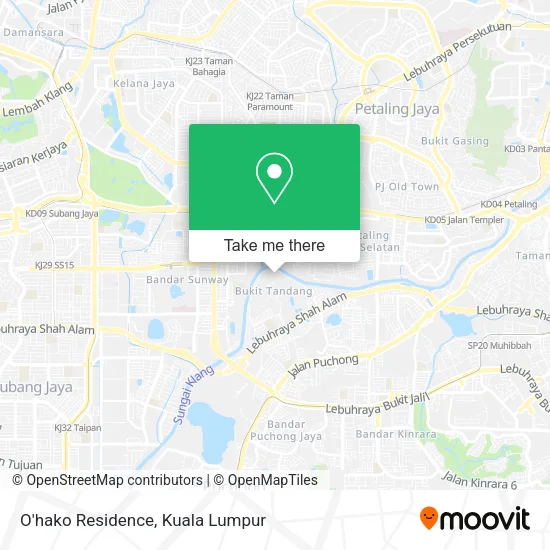 O'hako Residence map