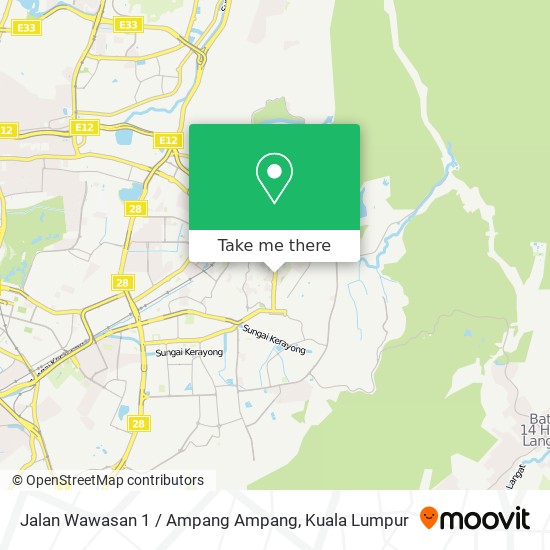 Jalan Wawasan 1 / Ampang Ampang map