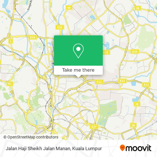 Peta Jalan Haji Sheikh Jalan Manan