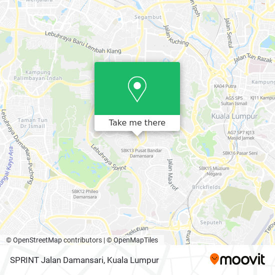 Peta SPRINT Jalan Damansari
