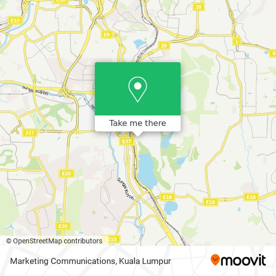 Marketing Communications map