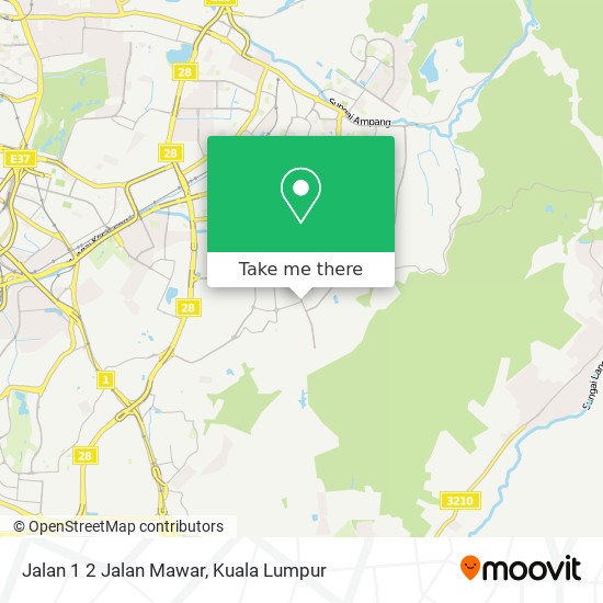 Jalan 1 2 Jalan Mawar map