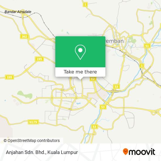 Anjahan Sdn. Bhd. map