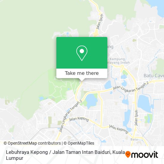 Lebuhraya Kepong / Jalan Taman Intan Baiduri map