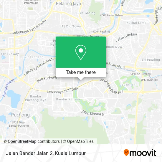 Jalan Bandar Jalan 2 map