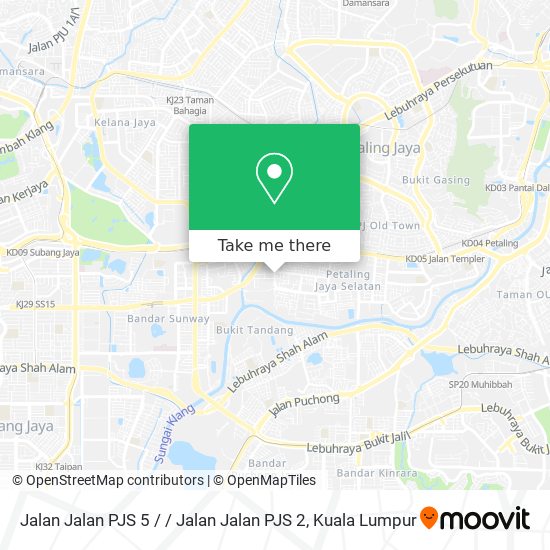 Peta Jalan Jalan PJS 5 / / Jalan Jalan PJS 2