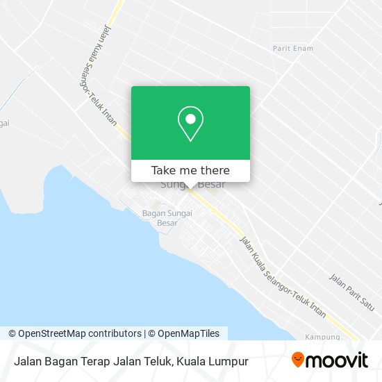 Peta Jalan Bagan Terap Jalan Teluk