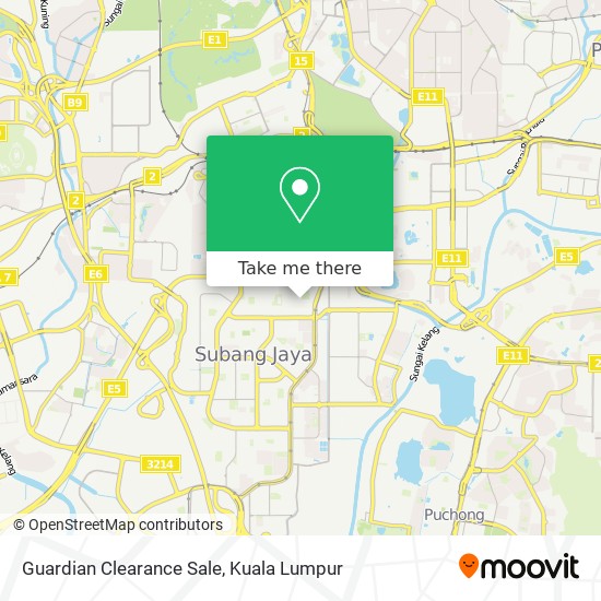 Guardian Clearance Sale map