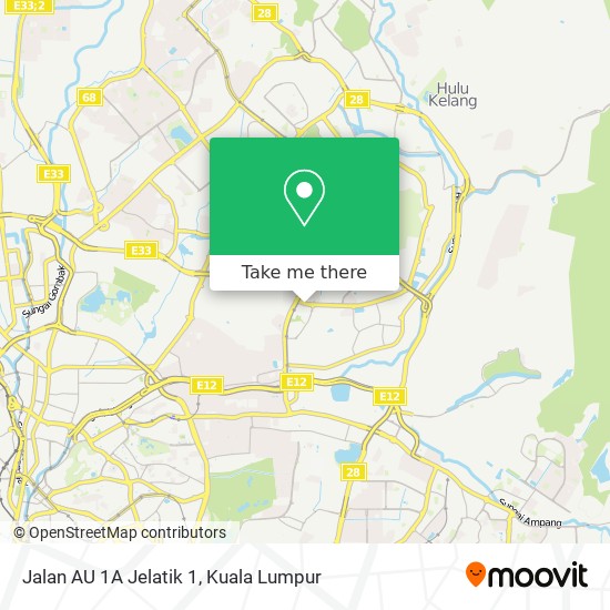 Jalan AU 1A Jelatik 1 map