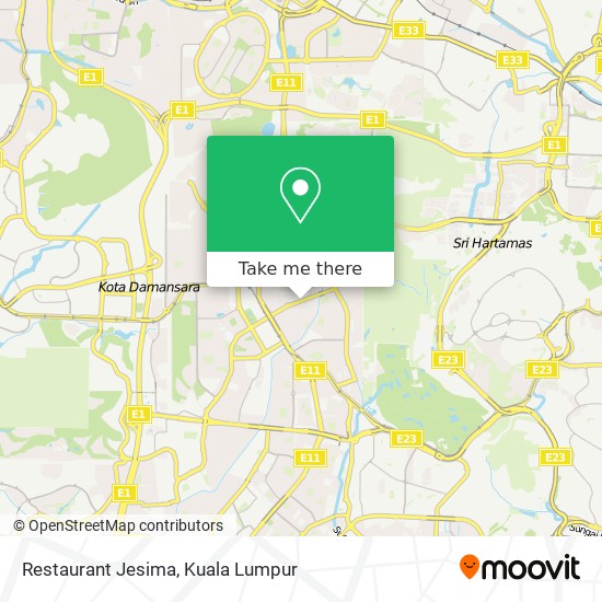 Restaurant Jesima map