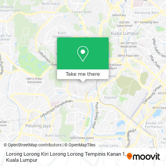 Peta Lorong Lorong Kiri Lorong Lorong Tempinis Kanan 1