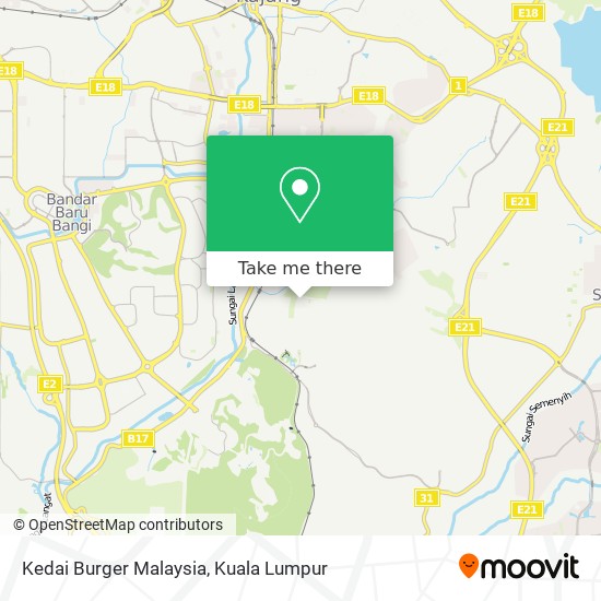 Kedai Burger Malaysia map