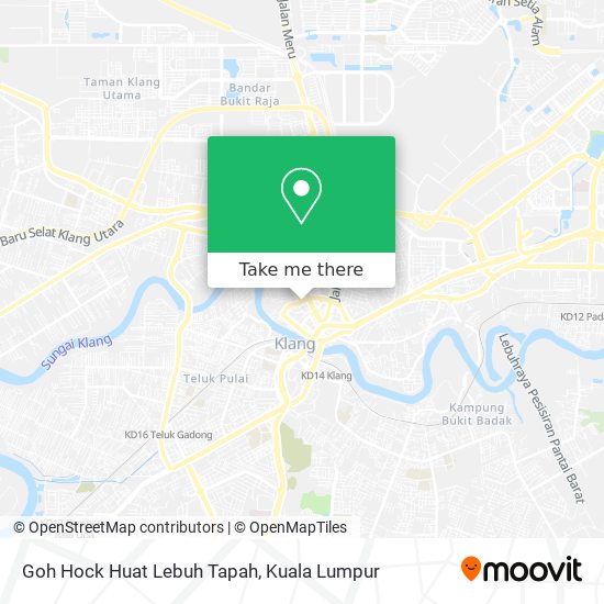 Goh Hock Huat Lebuh Tapah map