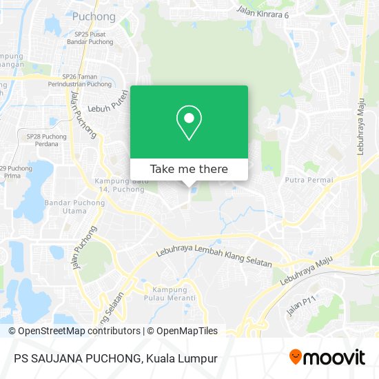 PS SAUJANA PUCHONG map