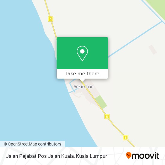 Peta Jalan Pejabat Pos Jalan Kuala