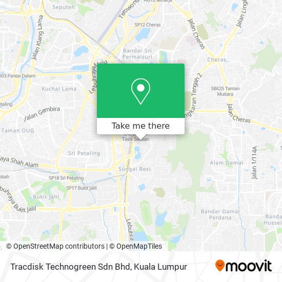 Tracdisk Technogreen Sdn Bhd map