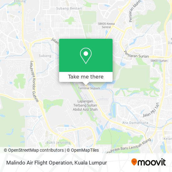 Peta Malindo Air Flight Operation