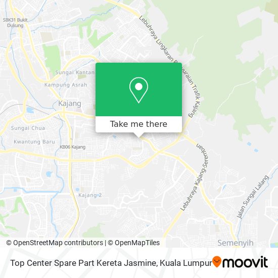 Top Center Spare Part Kereta Jasmine map