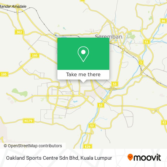 Oakland Sports Centre Sdn Bhd map
