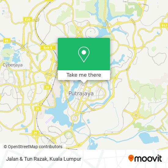 Jalan & Tun Razak map