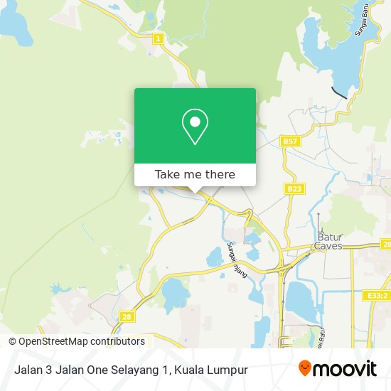 Jalan 3 Jalan One Selayang 1 map